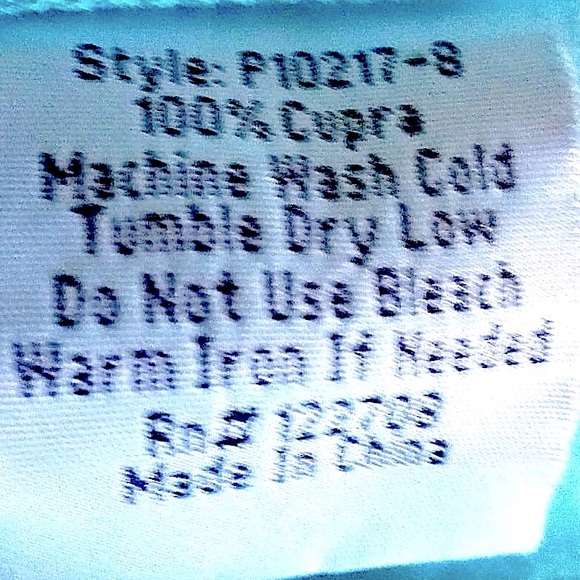 $139 Johnny Was Vintage Top X Large Knit Trim on Neck +Sleeves Blue Cerulean NWT - Picture 10 of 13